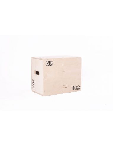 Pliometrinė medinė šuolių dėžė PTC Sport (50x40x30cm)