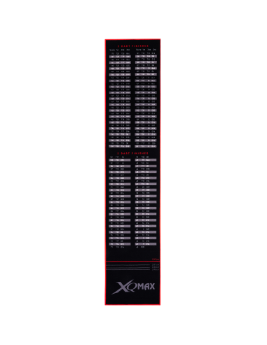 XQMax smiginio kilimėlis FINISHES BLACK RED (285x80cm)