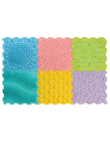 Sensorinis kelias STIMOVE "Set 5 Sensory Masage Puzzle Mats"