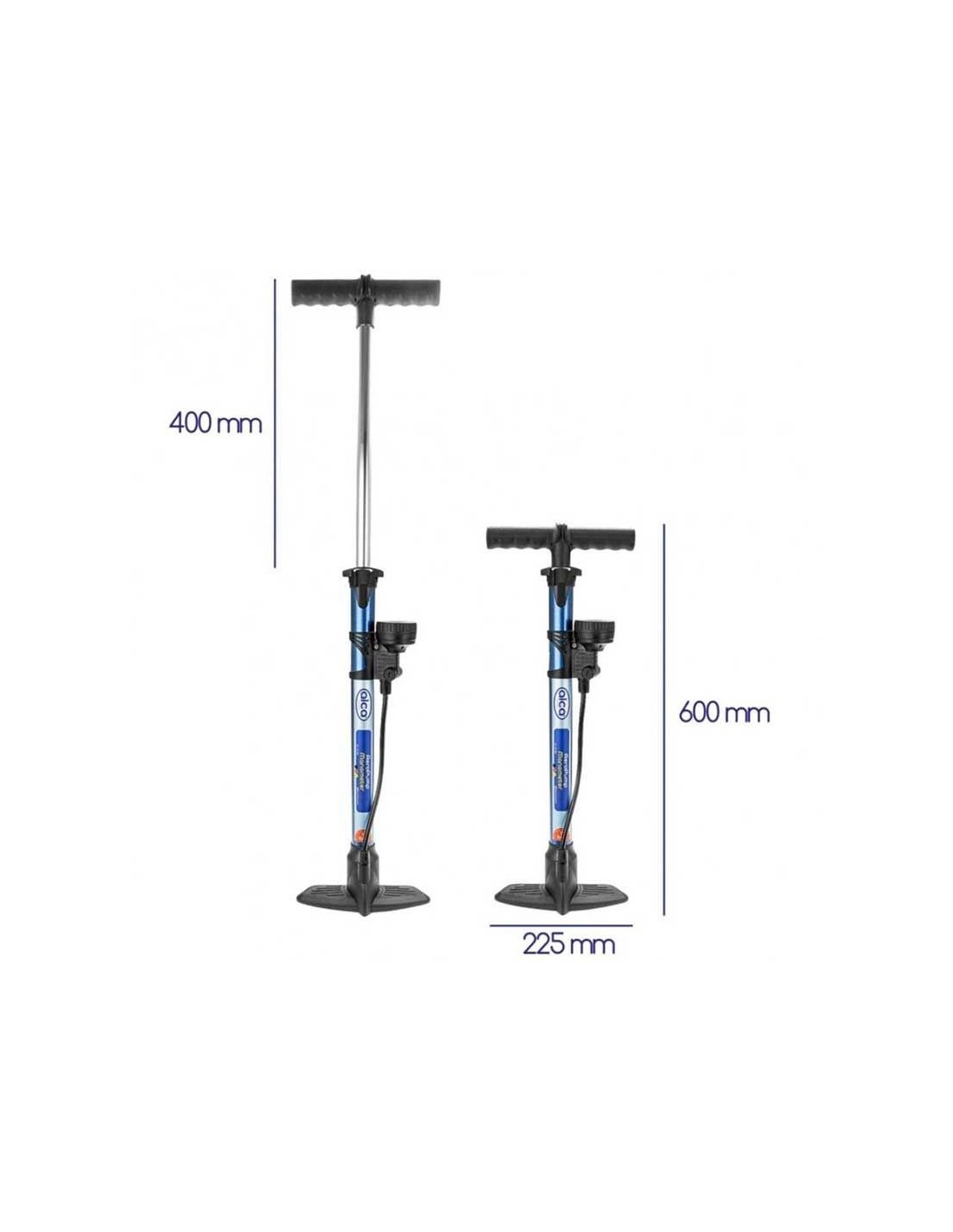 Pompa Da Bicicletta Heyner Premium Pro Mini Telaio Con Manometro E Supporto Incluso