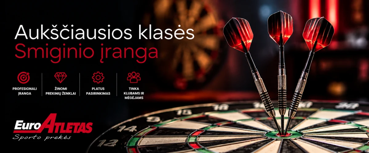 Aukščiausios klasės smiginio įranga