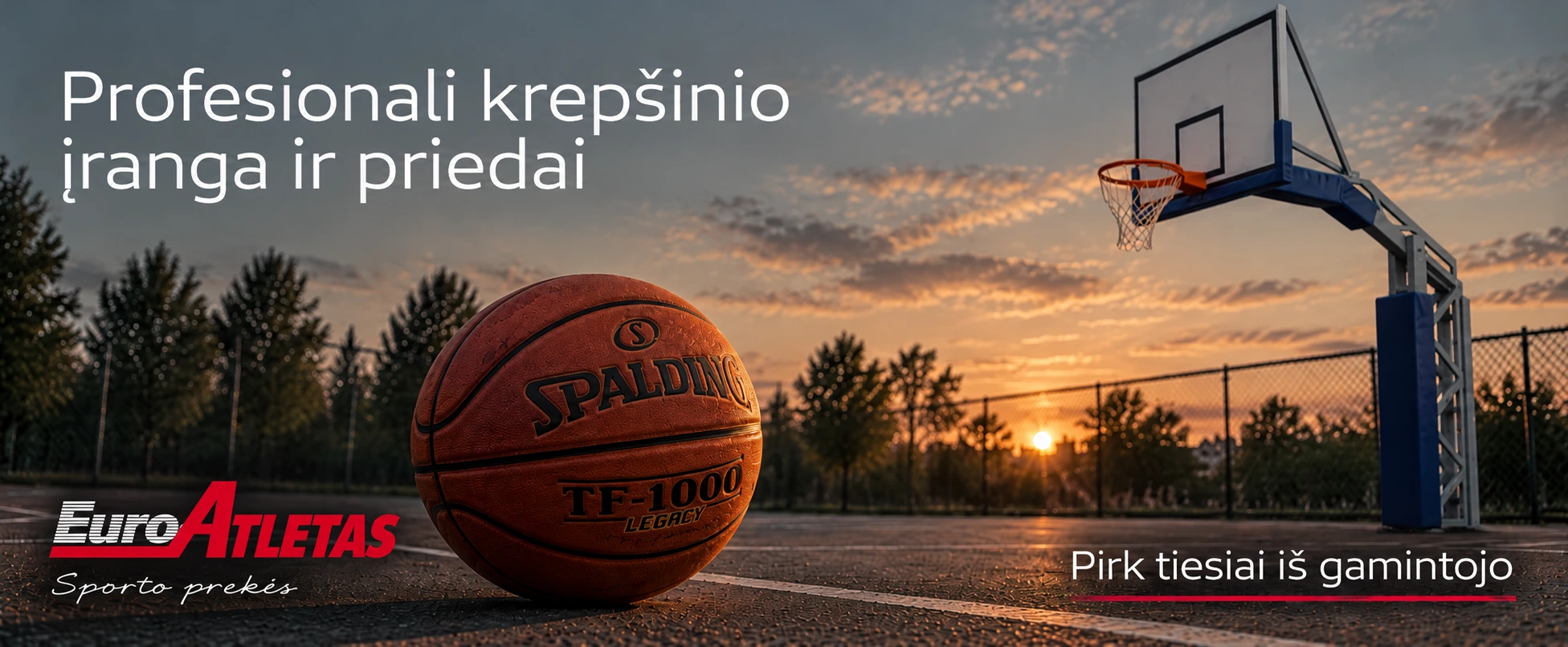 Profesionali krepšinio įranga ir priedai